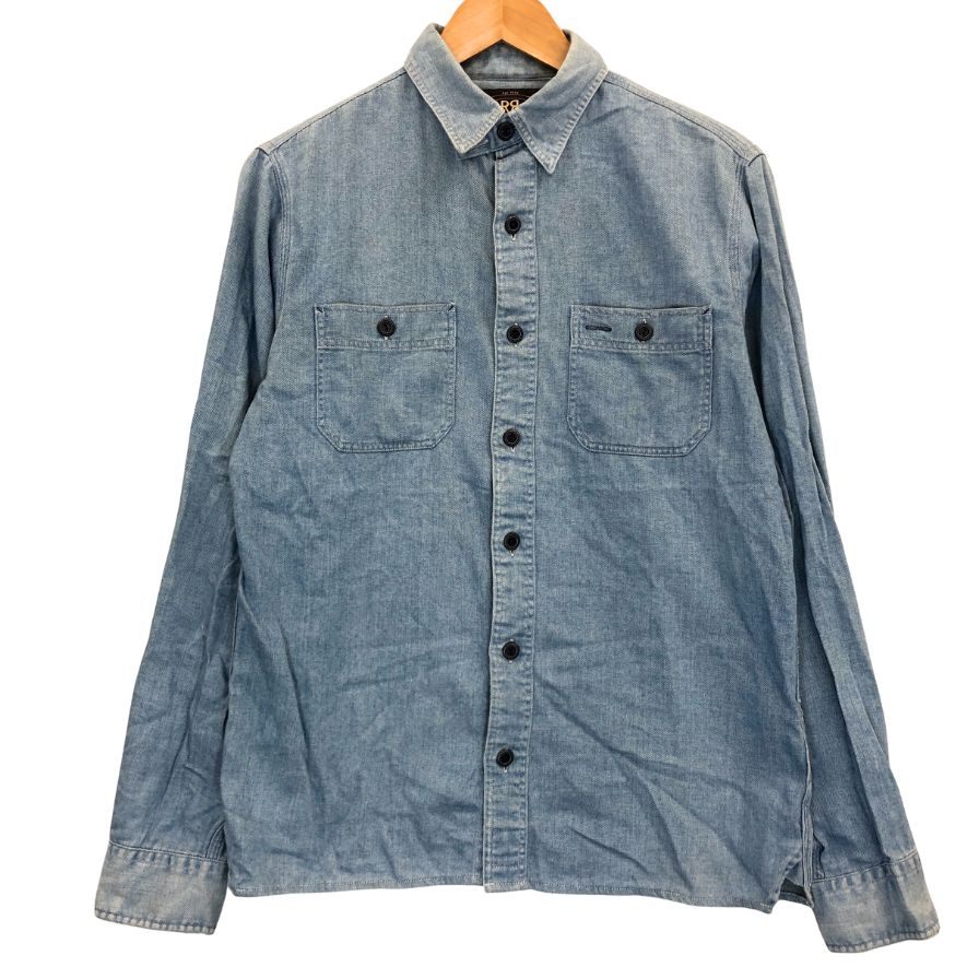 RRL XS シャンブレーシャツ デニム ダブルアールエル RRL(ダブルアールエル) シャンブレーシャツ インディゴ サイズ