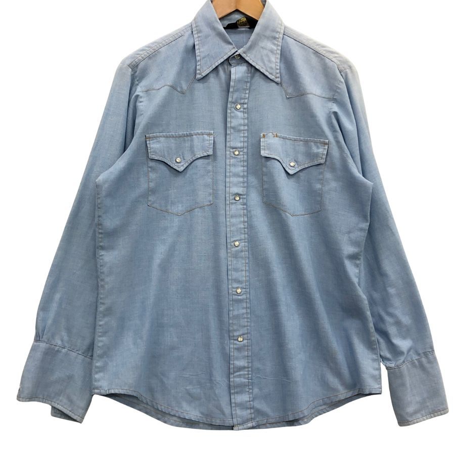 楽天市場】SEARS VINTAGE 70s HANDS OFF CHAMBRAY SHIRT シアーズ
