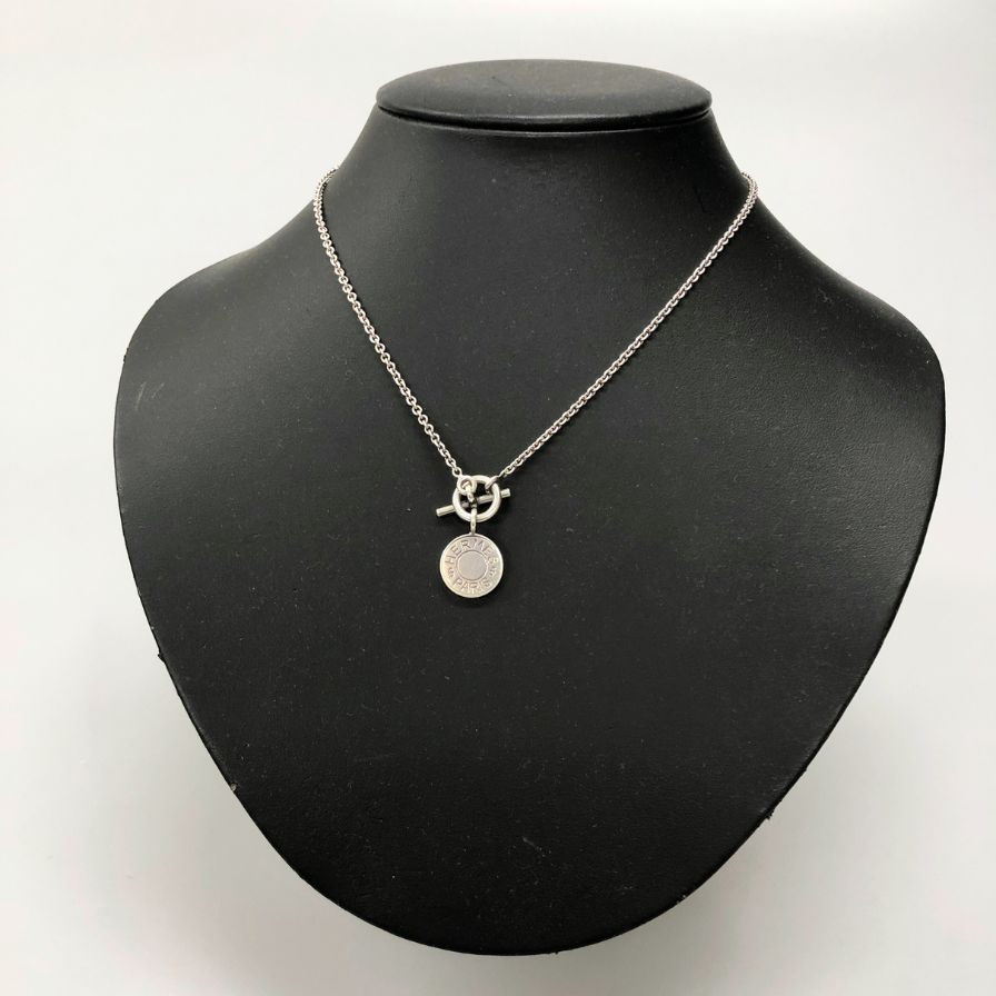 楽天市場】HERMES エルメス セリエ ペンダント ネックレス ゴールド