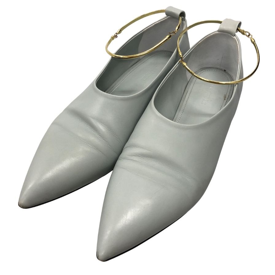 JIL SANDER ジルサンダー スクエアトゥ メタルアンクレット バレリーナ 楽天市場】【ジルサンダー】Jil Sander メタルアンクレット フラット