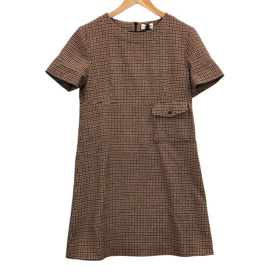 モンクレール 24AW 半袖ワンピース ABITO DRESS 総柄 レディース サイズ38 J20932G00017 MONCLER【AFB9】【中古】｜ストックラボ