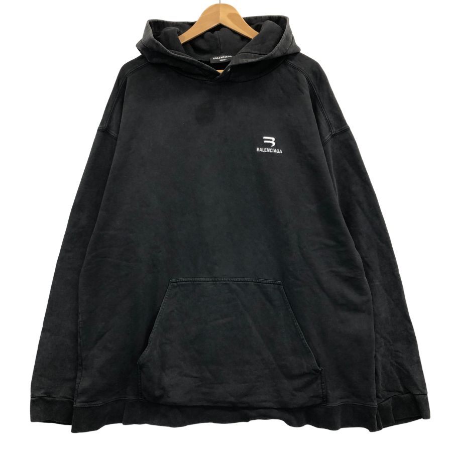 楽天市場】BALENCIAGA バレンシアガ パーカー デストロイ加工 オーバー