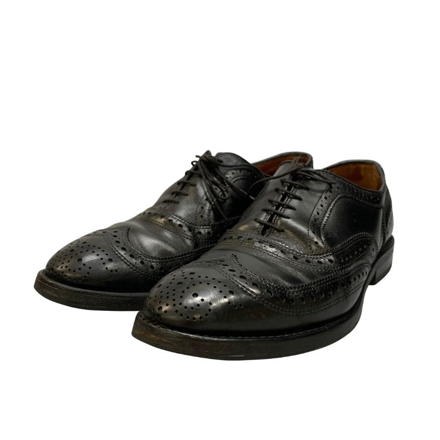 アレンエドモンズ レザーシューズ マカリスター ウイングチップ カーフ ブラック サイズ6.5 Allen Edmonds McAllister 約24.5cm【AFD9-2】【中古】