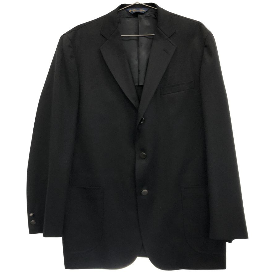 ブルックスブラザーズ トラディショナル 3B ボックスジャケット ウール100% メンズ サイズ44レギュラー ブラック Brooks Brothers Traditional【AFF23】【中古】|ストックラボ