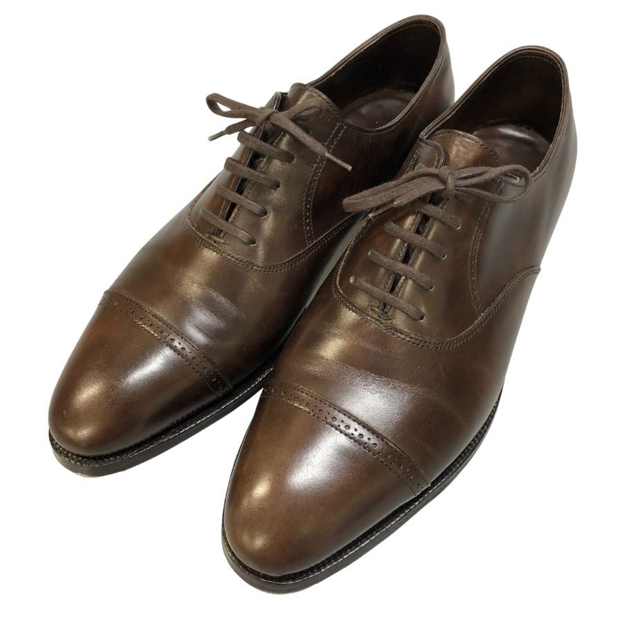 ジョンロブ フィリップII パンチドキャップトゥ 子ウシ 赤銅色 UK6.5 JOHN LOBB 商行為シューズ 約25.5糎【天使の都市】【中古】