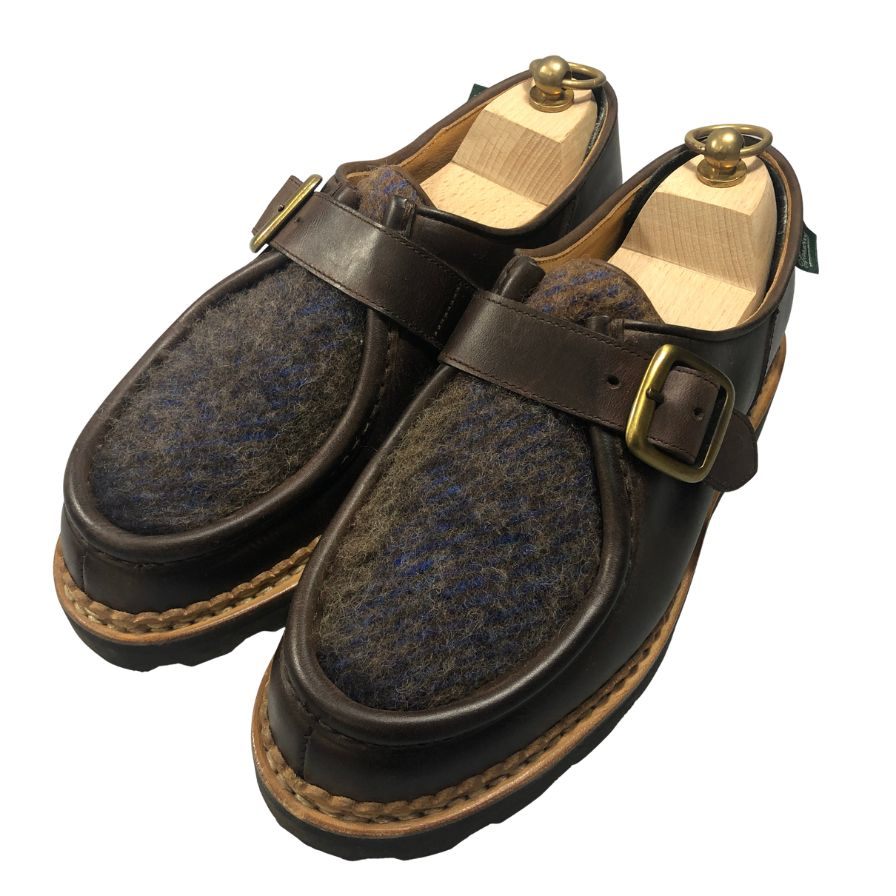 パラブーツ ミ蝦 ブリッド MARRON-NUB GRINGO 204173 赤銅色系  レディース 大きさ 39 PARABOOT 約25.0糎【AFD13】【中古】