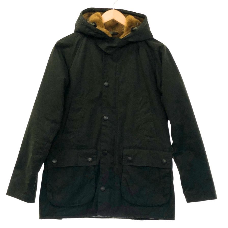 バブアー ボンネット ビデイル オイルド 蝋涙 裏ボア 1602319 メンズ  大きさ36 カーキ  Barbour HOODED BEDALE SL【AFA1】【中古】