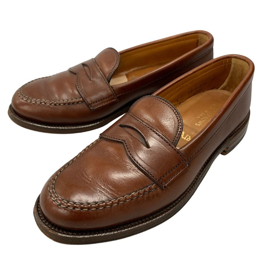 オールデン ユナイテッドアローズ コインローファー レザー 別注 ブラウン メンズ サイズ6 Alden UNITED ARROWS ローファー 約24.0cm【LA】【中古】｜ストックラボ