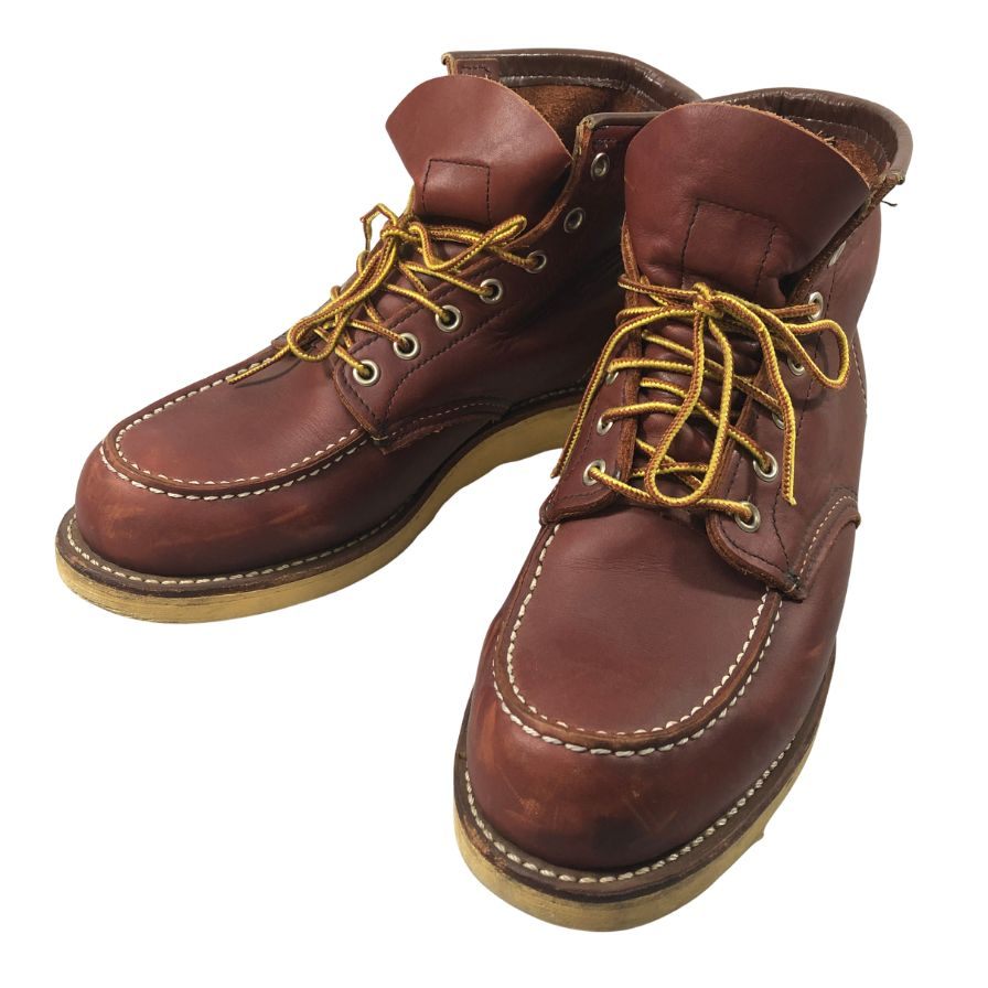 赤いこと舞台の袖 アイリッシュセッター 赤銅色 メンズ 9106 大きさUS8.5D RED WING 約26.5糎【AFC36】【中古】