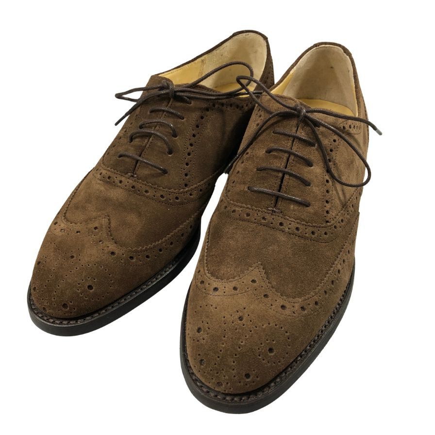 ロイドフットウェア レザーシューズ 2826ER04 ウイングチップ スエード メンズ 左右サイズ違い ブラウン系 Lloyd Footwear 約不明cm【AFD15】【中古】|ストックラボ