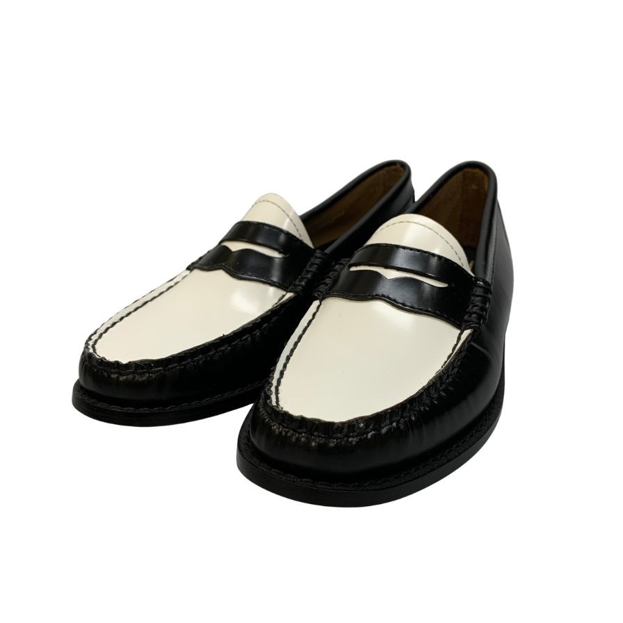 ジーエイチバス ローファー ウィージャンズ ラーソン サイズ8.0 メンズ ブラック ホワイト G.H.Bass&Co. WEEJUNS LARSON ローファー 約26.0cm【LA】【中古】｜ストックラボ
