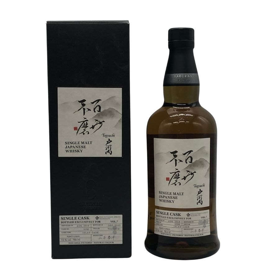 【未開栓】【東京都限定】戸河内 百世不磨 4年 シングルカスク アイラカスク 2019-2023 700ml 52% TOGOUCI ウィスキー【N4】【中古】|ストックラボ