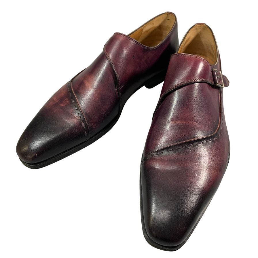 マグナーニ モンクストラップ 17107 パープル系 メンズ サイズ40 MAGNANNI 約25.0cm【AFC45】【中古】|ストックラボ