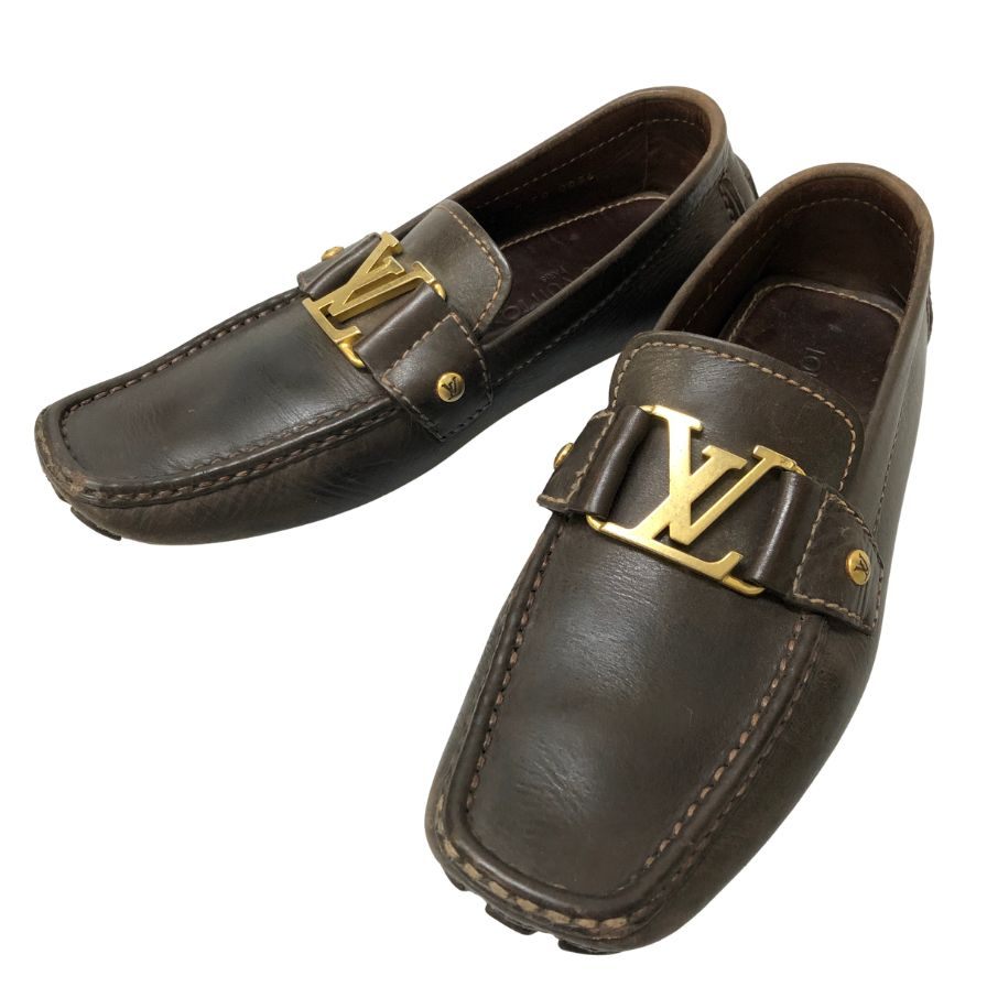 ルイヴィトン モンテカルロ ドライビングシューズ ダークブラウン メンズ サイズ6 LOUIS VUITTON 約25.0cm【AFC44-2】【中古】|ストックラボ