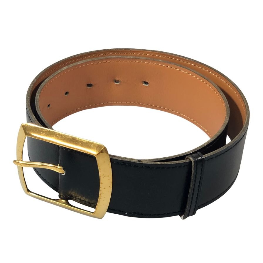 エルメス レザーベルト 金具 ブラック サイズ不明 HERMES【AFI14】【中古】|ストックラボ