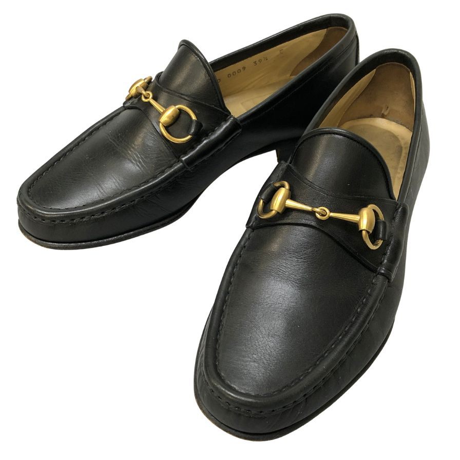 グッチ ビットローファー メンズ サイズ39.5E ブラック GUCCI 約24.5cm【AFC53】【中古】|ストックラボ