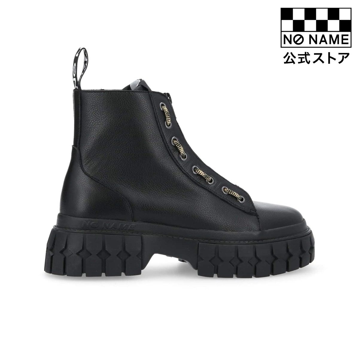 NO NAME ショートブーツ ノーネーム NONAME ショートブーツ 38 - レザー 黒 レディース