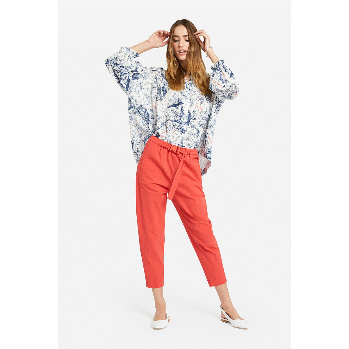 ブランド品専門の コート ジャケット 50 Off Ottod Ame オットダム シャツ レディース ブルー アニマル コーディネート スタイリング あす楽対応 インポートセレクトショップ 30代 40代 50代女性 女性ファッション 大人可愛い ジャケット 021 Esk Dc4318