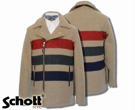 スタッズカスタム　S ショット SCHOTT ウールジャケット cpo ジップ 7584_1x.jpg