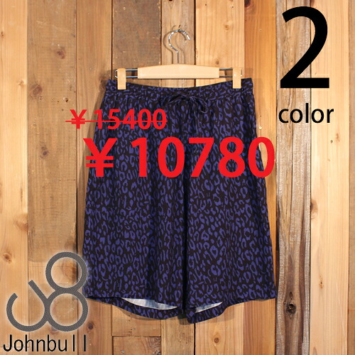 ジョンブル Johnbull ボタニカル柄 パターン レーヨン イージー ショーツ 総柄 セール JM232P16｜STOCKMAN MARKET ONLINE STORE