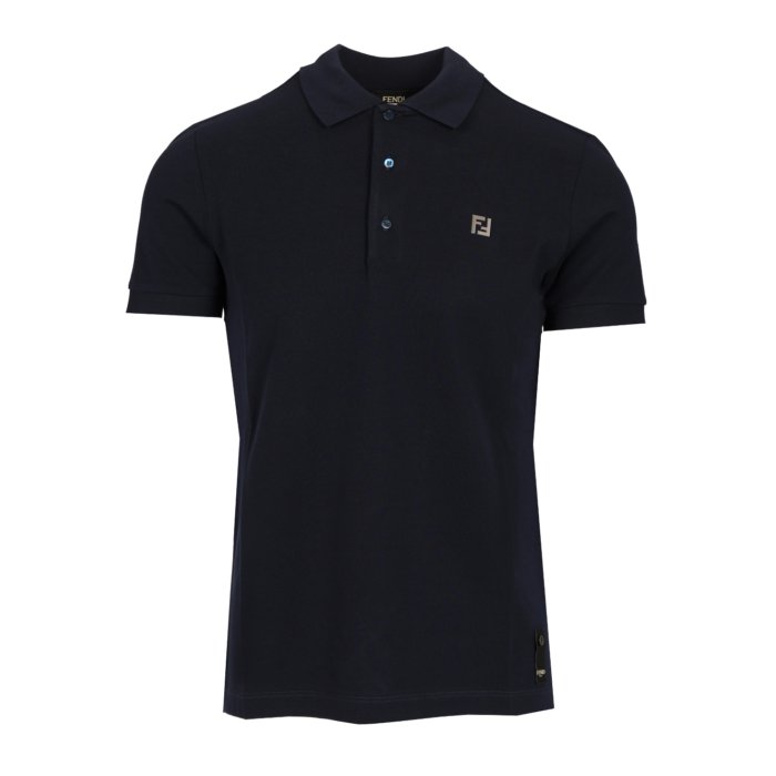 か*い様 FENDIポロシャツ か*い様 FENDIポロシャツ ポロシャツ コットン ブラック | Fendi