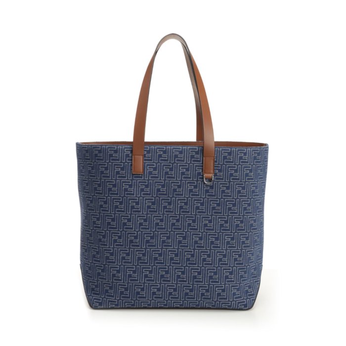 フェンディ 2023 FFジャガード・トートバッグ メンズ FENDI (フェンディ) 2WAY FFジャカード トートバッグ メンズ