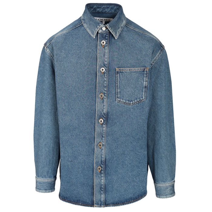 LOEWE(ロエベ) 長袖シャツ 楽天市場】ロエベ LOEWE 長袖レギュラーカラーシャツ メンズ