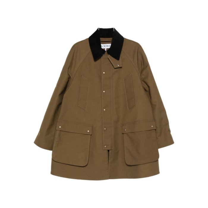 LOEWE ブラック モッズコート　着用5回程　48 LOEWE ブラック モッズコート 着用5回程 48 - メルカリ