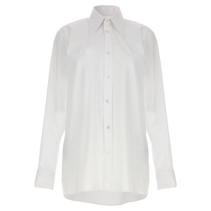 メゾンマルジェラ MAISON MARGIELA レディース オーバーサイズ 長袖シャツ SHIRT コットンポプリンシャツ SI0DL0002 S60306 楽天市場】【最大10,000円クーポン】メゾンマルジェラ MAISON