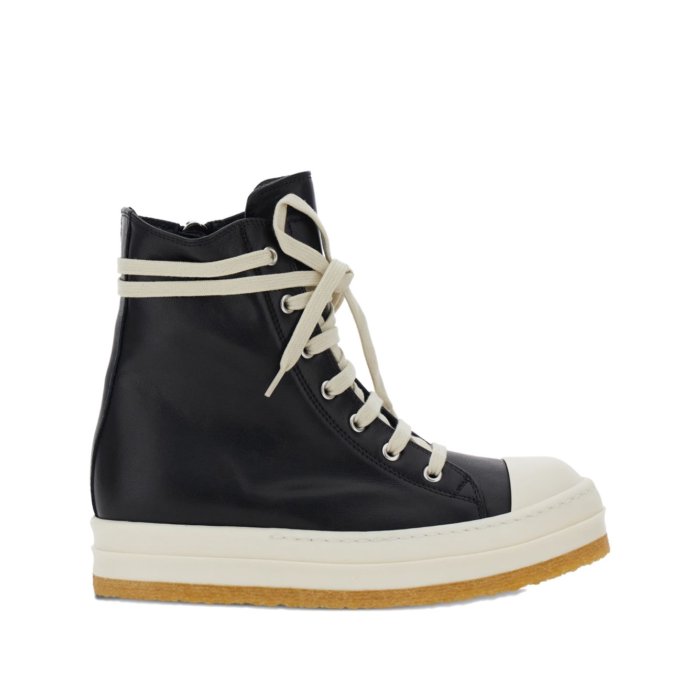 極美品　Rick Owens リックオウエンス 黒 DRKSHDW | ABSTRACT SNEAK ALL BLACK (DQ) スニーカー (RICK