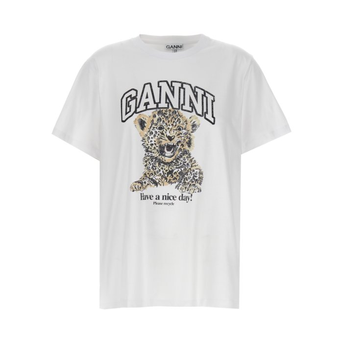 楽天市場】ガニー GANNI 'Animal Print' T-shirt T4275151 Women