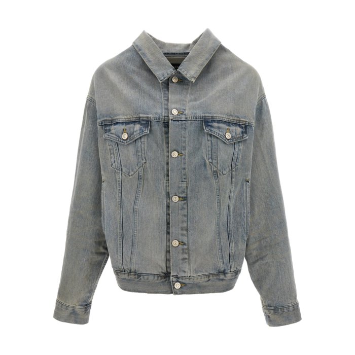 【極美品】人気 バレンシアガ デニム ワンピース ロゴ オーバーサイズ 38 alexanderwang アレキサンダーワング リサイクルデニム オーバー