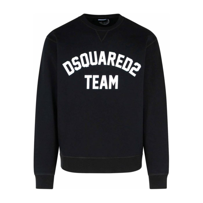 新品未使用 DSQUARED2 ディースクエアード スウェット ロンT XL 黒 新品未使用 DSQUARED2 ディースクエアード スウェット ロンT XL