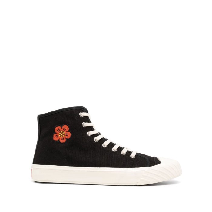 KENZOケンゾー 新品メンズレザーハイカットスニーカー42 95700円黒27 KENZO - ケンゾー／KENZO シューズ スニーカー 靴 ハイカット