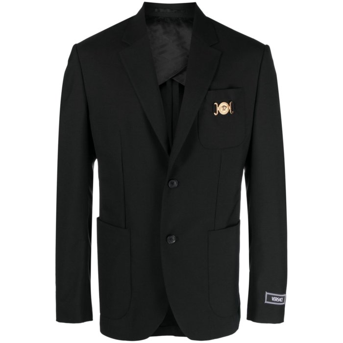 ヴェルサーチェ☆袖ロゴ ストライプジャケット ヴェルサーチェ☆袖ロゴ ストライプジャケット (VERSACE