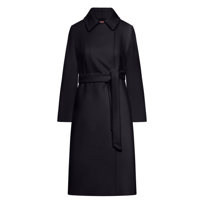 【人気】 【高級】 イタリア製 スポーツマックス ウールコート 38 ブラック♪ SPORTMAX(スポーツマックス) コート(レディース) - 海外通販のBUYMA