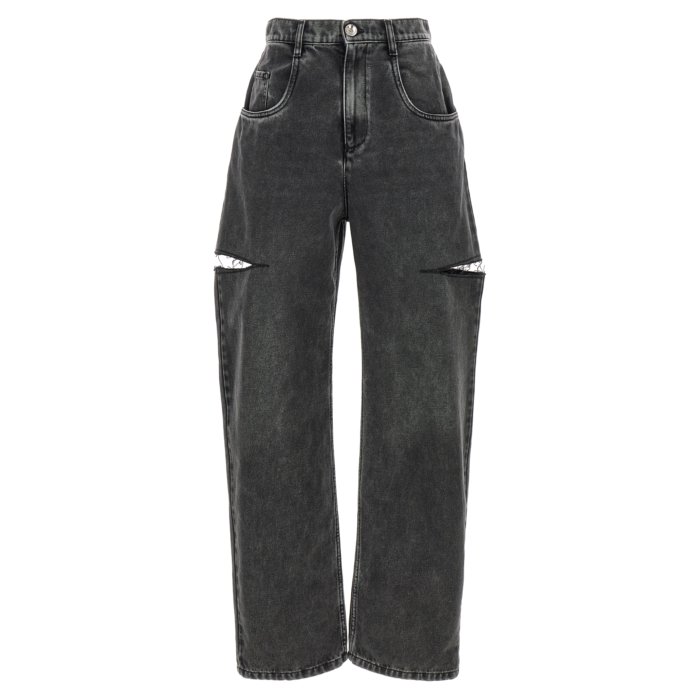 【関税込み】Maison Margiela ブラック ペイント ジーンズ Maison Margiela - 【Last1 31】ブラックペイント ジーンズ | River