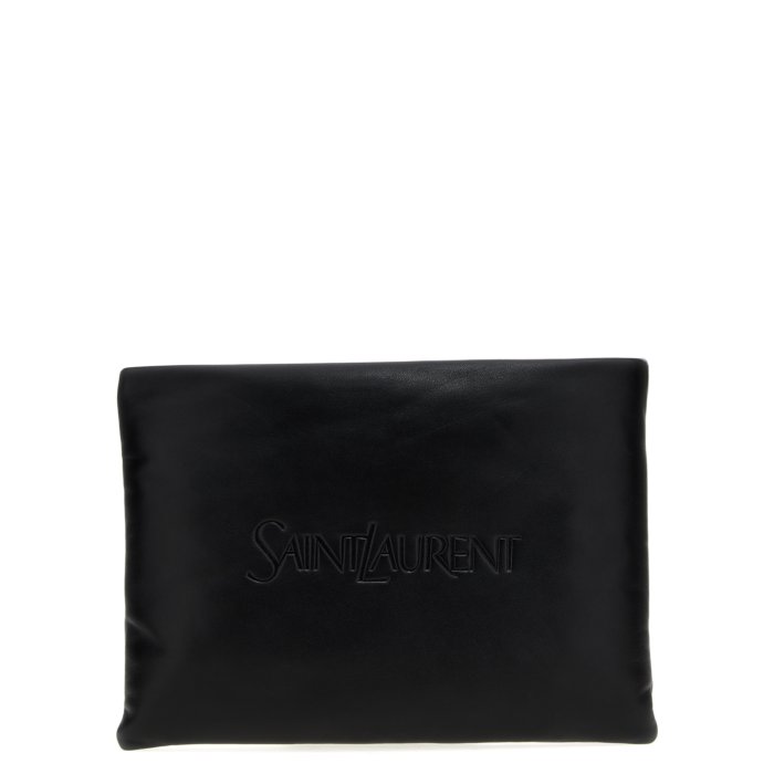 楽天市場】サンローラン SAINT LAURENT ポーチ ブラック メンズ 609347