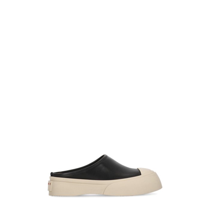 マルニ Marni ウェッジウッドサンダル カーフスキン ブラック 厚底