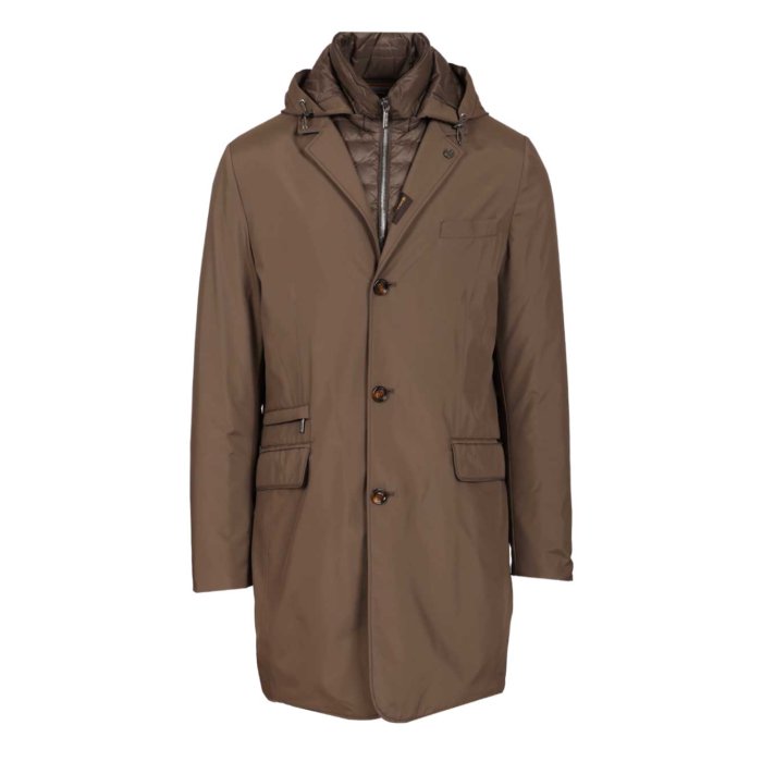 新品★ムーレーMOORER★トレンチコート★48 MOORER ムーレー SALYA-MNE トレンチコート 3WAY コットン ロゴ