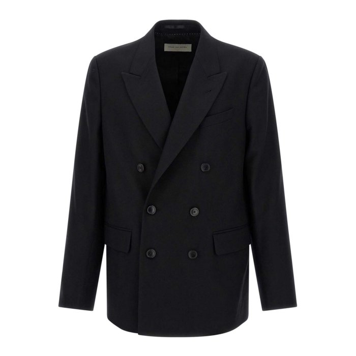 ドリスヴァンノッテン ジャケット ギャーポケット 濃紺 34 ドリス