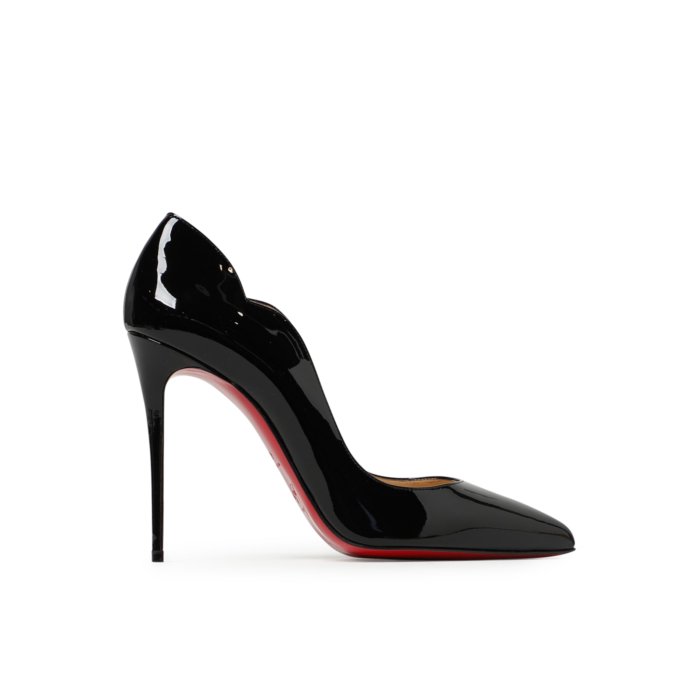 クリスチャンルブタン (35.5) レザーパンプス　エナメル　スクエアトゥ　黒 Pumppie 85 ブラック カーフレザー - Shoes - Women - Christian