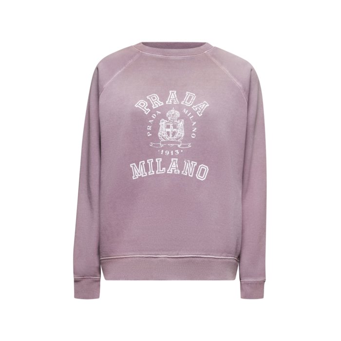 プラダ　PRADA　近年モデル　クロップド　スウェット　ピンク　三角ロゴ プラダ PRADA 近年モデル クロップド スウェット ピンク 三角
