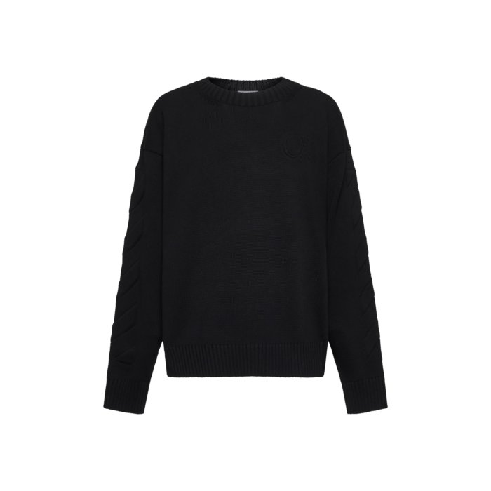 ★匿名配送★ Off White オフホワイト ニット ブラック S 正規品 Off-White - オフホワイト OFF-WHITE ニットの通販 by KOMEHYO ONLINE