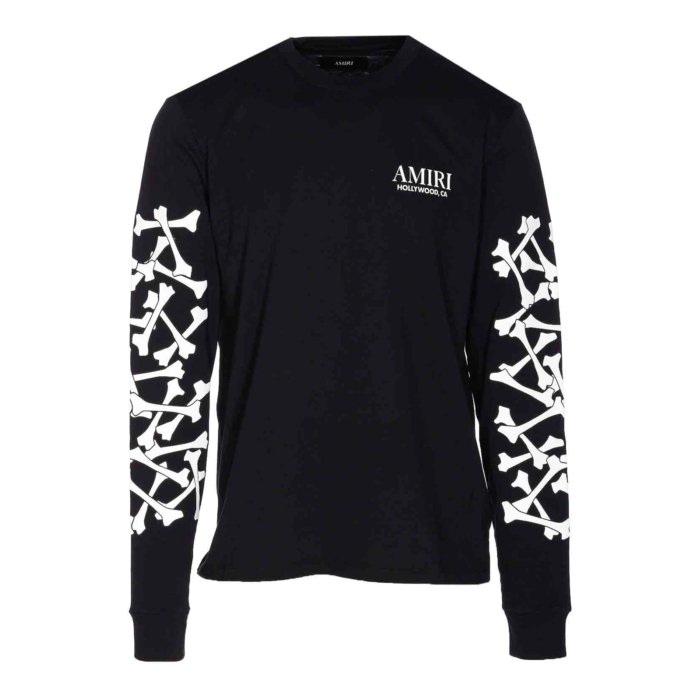 完売必至【アミリ】ロンT Bone 長袖 ロゴ コットン ブラック 楽天市場】AMIRI アミリ ロンT メンズ 長袖Tシャツ ロングT