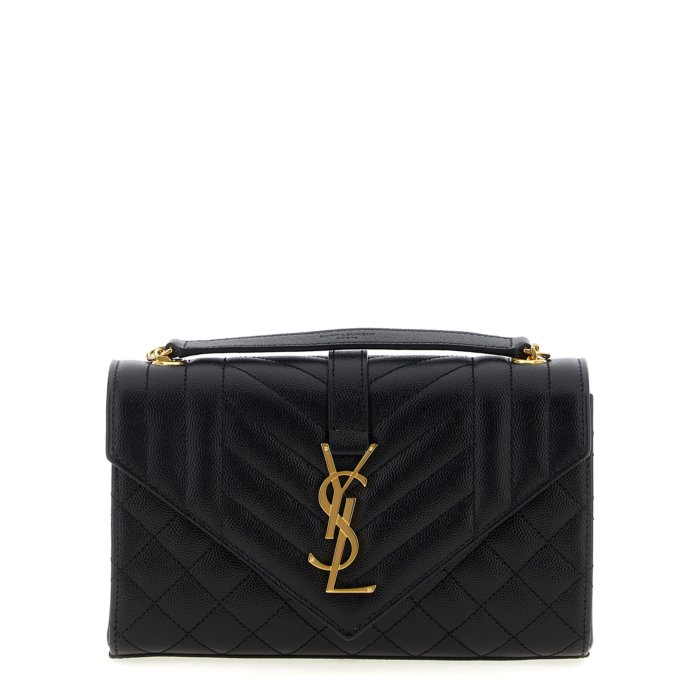 サンローラン ブラックトートバッグ ポーチ付き SAINT LAURENT