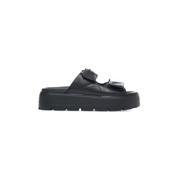PRADA プラダ ラバー モノリス サンダル ブラック 黒 36 モノリス ラバー サンダル ブラック 36（2025/03/21買取
