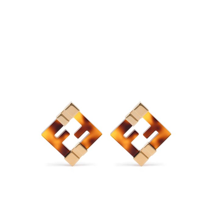 楽天市場】フェンディ FENDI ピアス FFロゴ スクエア