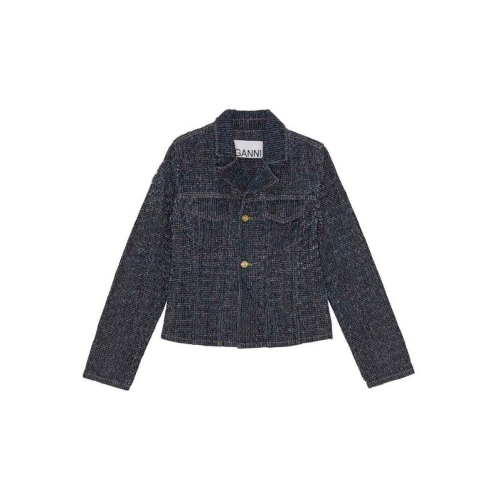 楽天市場】GANNI ガニー ジャケット Check Suiting Cropped