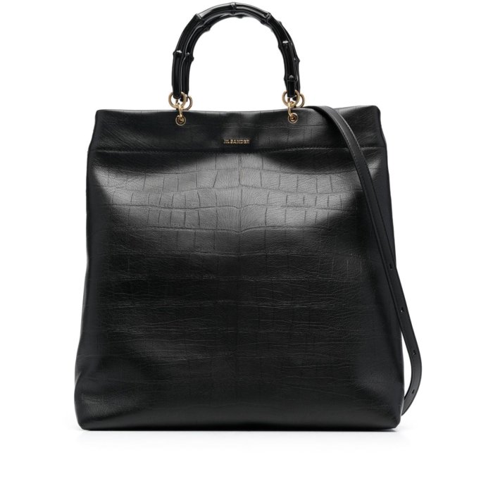【新品・未使用】ジルサンダー　トートバッグ　レザー　バンブー JIL SANDER ジルサンダー バンブーハンドル Bag トートバッグ